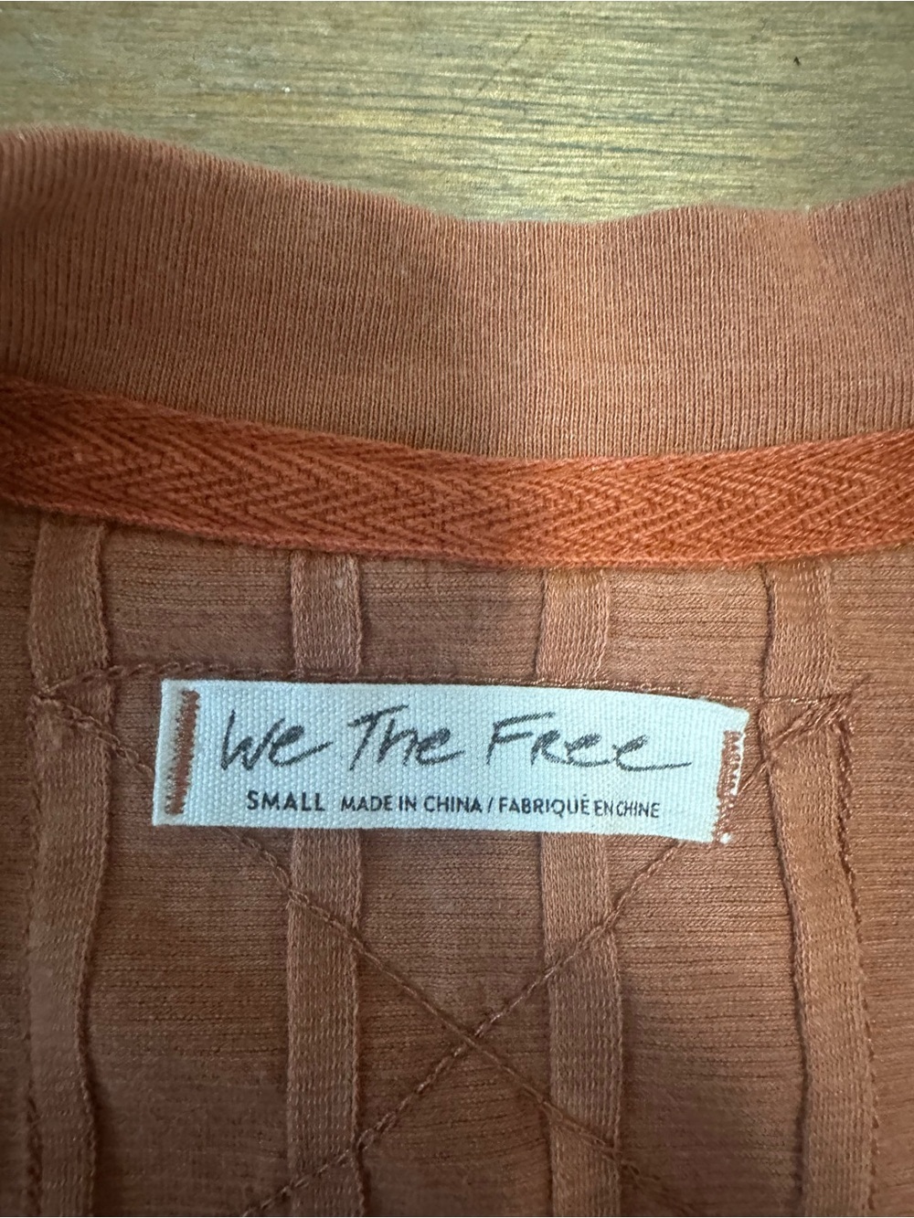 We The Free In The Mix Women’s Henley Rust Small - Picture 6 of 8